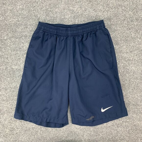 Nike Tennis Short Mens M Medium Navy Court Dry Dri Fit Drawstring Elastic Waist - Picture 2 of 13